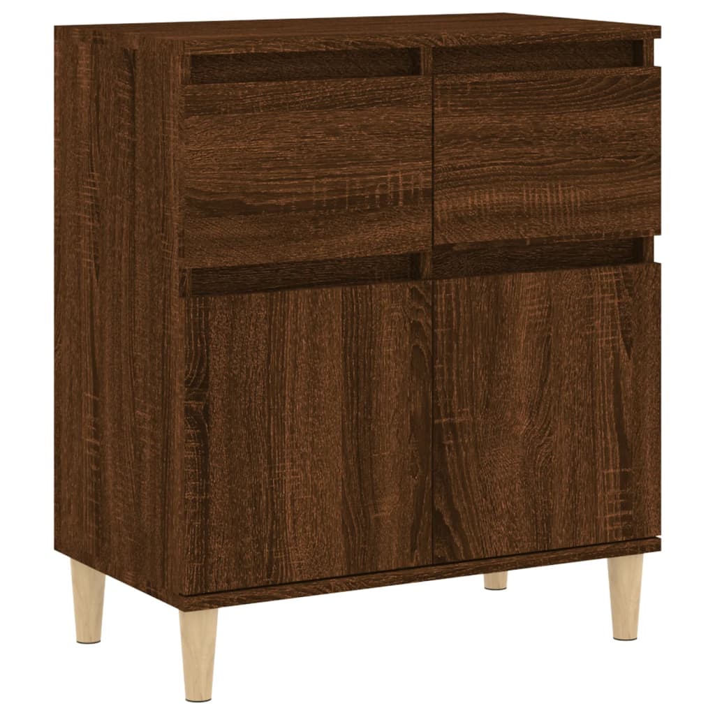 Credenza Rovere Marrone 60x35x70 cm in Legno Multistrato - homemem39