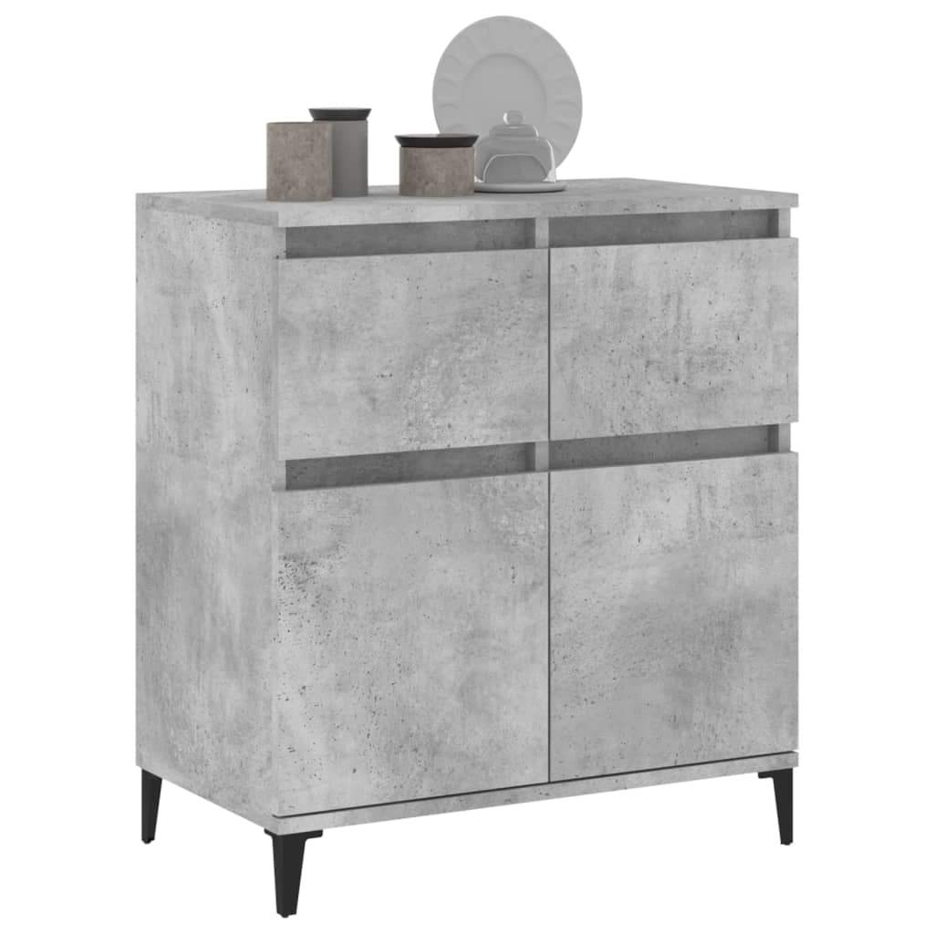 Credenza Grigio Cemento 60x35x70 cm in Legno Multistrato - homemem39