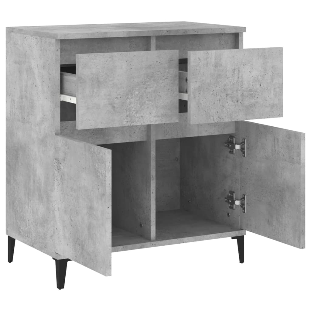 Credenza Grigio Cemento 60x35x70 cm in Legno Multistrato - homemem39