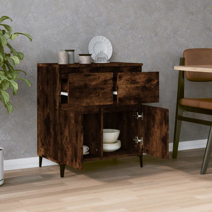 Credenza Rovere Fumo 60x35x70 cm in Legno Multistrato - homemem39