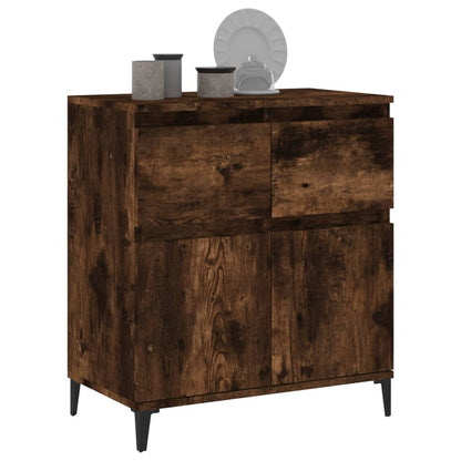 Credenza Rovere Fumo 60x35x70 cm in Legno Multistrato - homemem39