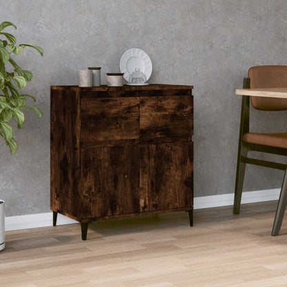 Credenza Rovere Fumo 60x35x70 cm in Legno Multistrato - homemem39