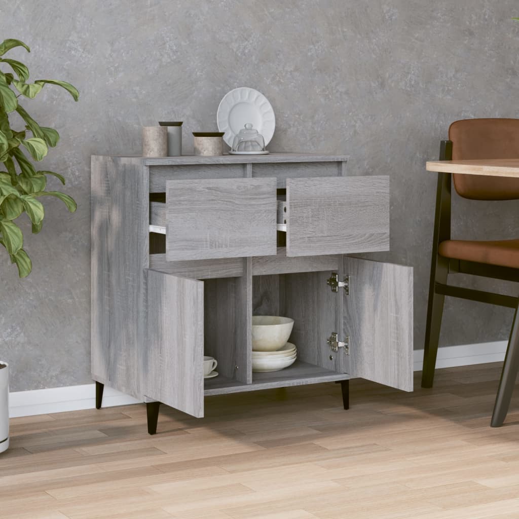 Credenza Grigio Sonoma 60x35x70 cm in Legno Multistrato - homemem39