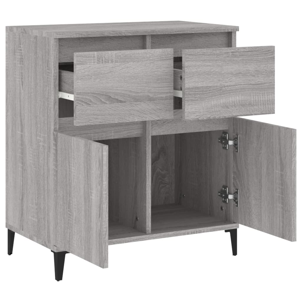 Credenza Grigio Sonoma 60x35x70 cm in Legno Multistrato - homemem39