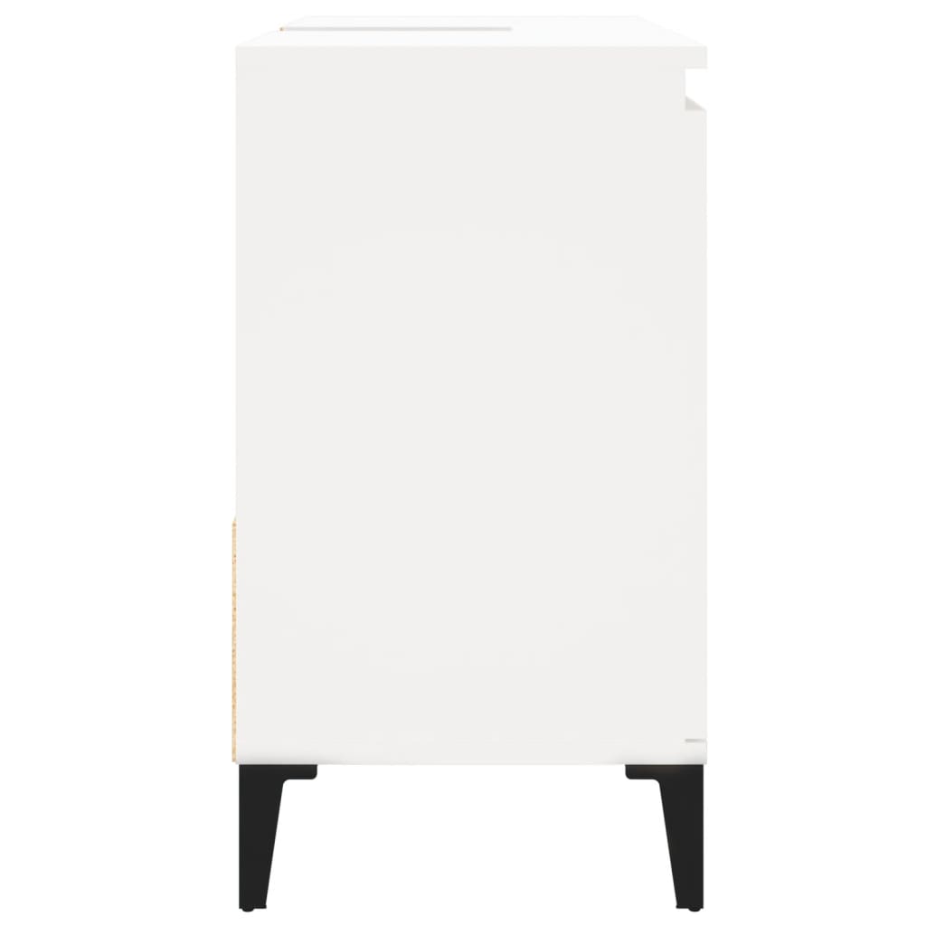 Armadietto da Bagno Bianco 65x33x60 cm in Legno Multistrato - homemem39