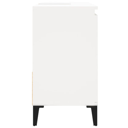 Armadietto da Bagno Bianco 65x33x60 cm in Legno Multistrato - homemem39