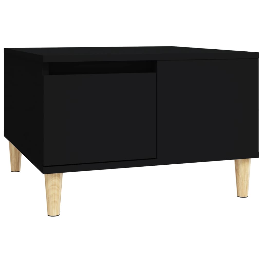 Tavolino da Salotto Nero 55x55x36,5 cm in Legno Multistrato - homemem39