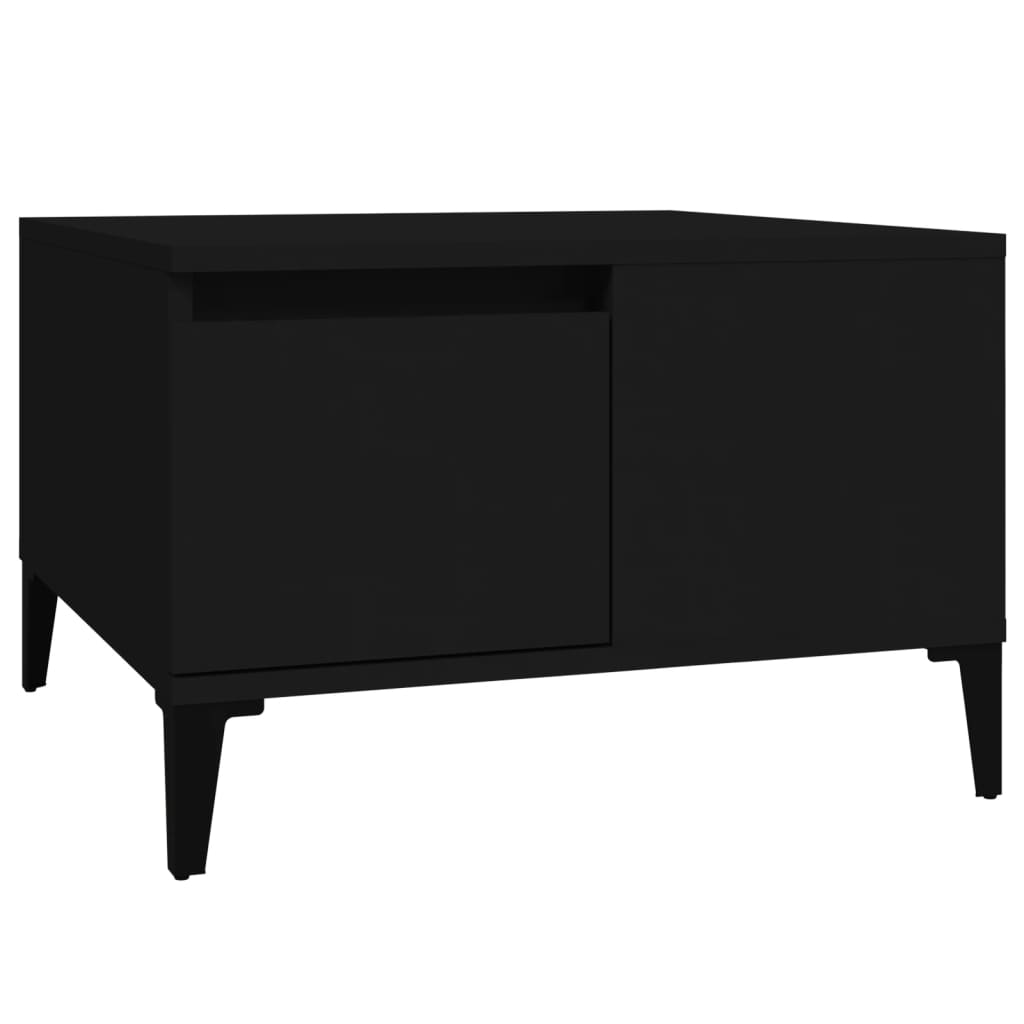 Tavolino da Salotto Nero 55x55x36,5 cm in Legno Multistrato - homemem39