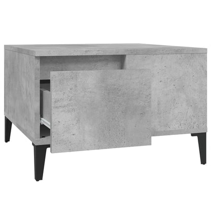 Tavolino Salotto Grigio Cemento 55x55x36,5 cm Legno Multistrato - homemem39