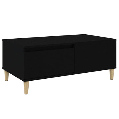 Tavolino da Salotto Nero 90x50x36,5 cm in Legno Multistrato - homemem39