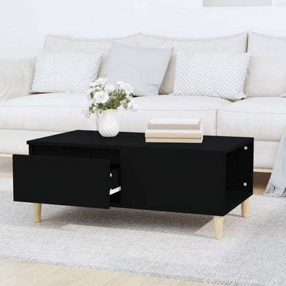 Tavolino da Salotto Nero 90x50x36,5 cm in Legno Multistrato - homemem39