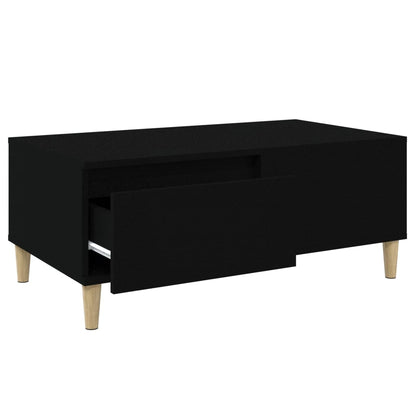 Tavolino da Salotto Nero 90x50x36,5 cm in Legno Multistrato - homemem39