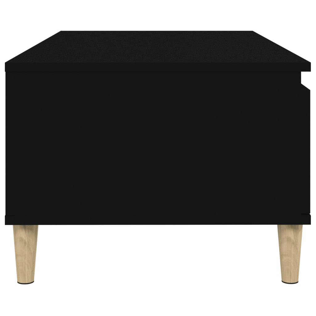 Tavolino da Salotto Nero 90x50x36,5 cm in Legno Multistrato - homemem39