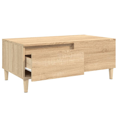 Tavolino Salotto Rovere Sonoma 90x50x36,5 cm Legno Multistrato - homemem39