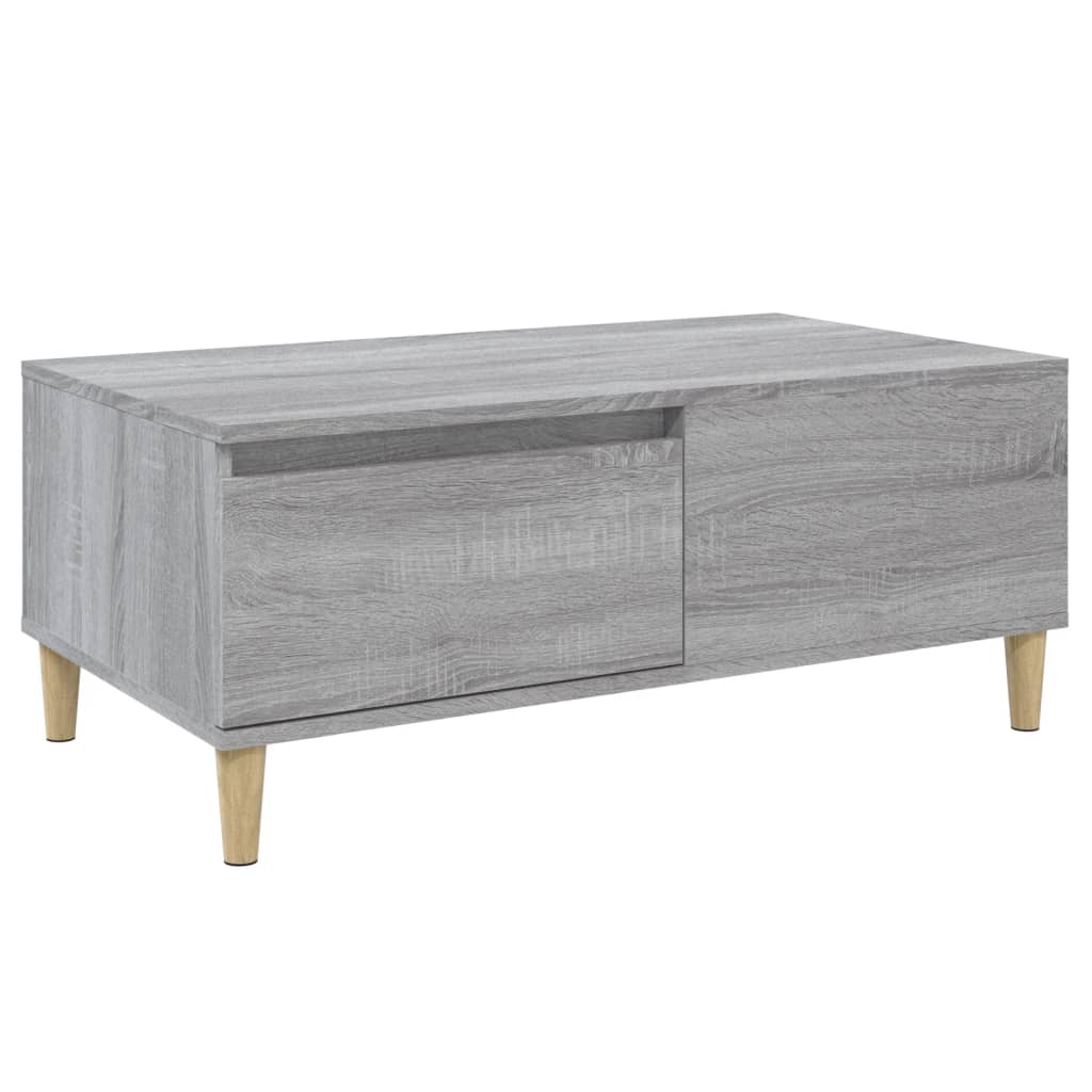 Tavolino Salotto Grigio Sonoma 90x50x36,5 cm Legno Multistrato - homemem39