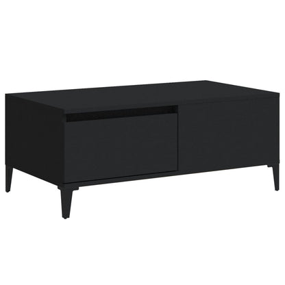 Tavolino da Salotto Nero 90x50x36,5 cm in Legno Multistrato - homemem39