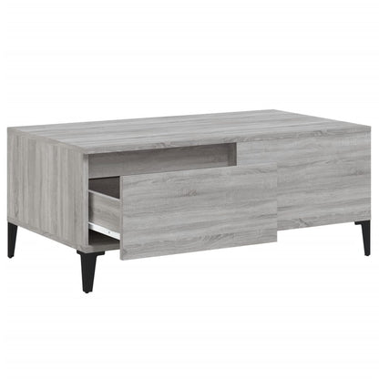 Tavolino Salotto Grigio Sonoma 90x50x36,5 cm Legno Multistrato - homemem39