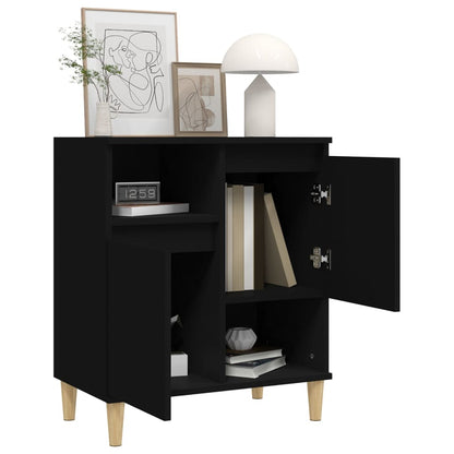 Credenza Nero 60x35x70 cm in Legno Multistrato - homemem39