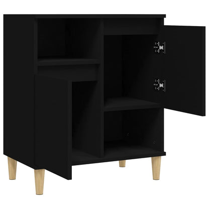 Credenza Nero 60x35x70 cm in Legno Multistrato - homemem39