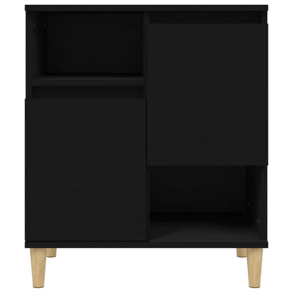 Credenza Nero 60x35x70 cm in Legno Multistrato - homemem39