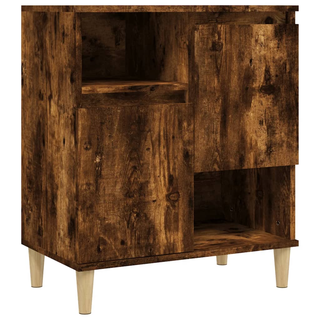 Credenza Rovere Fumo 60x35x70 cm in Legno Multistrato - homemem39