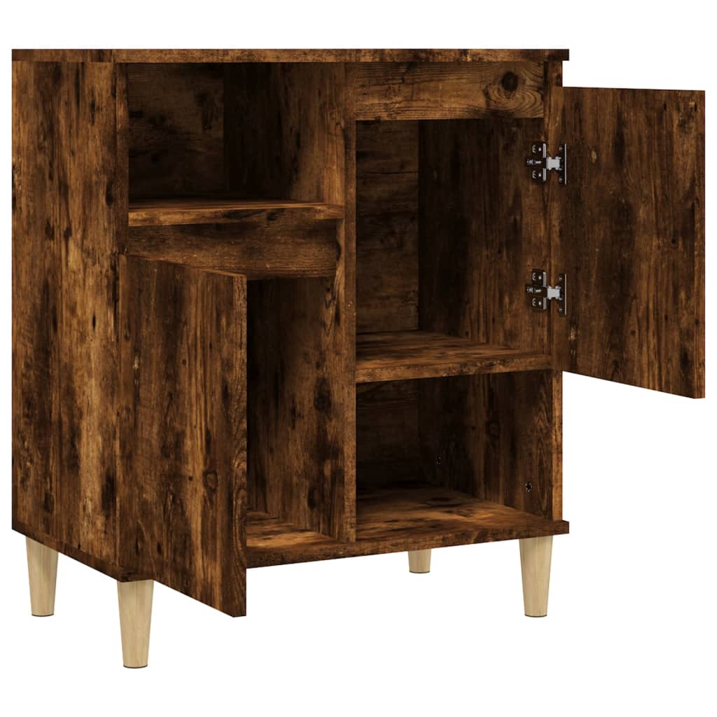 Credenza Rovere Fumo 60x35x70 cm in Legno Multistrato - homemem39