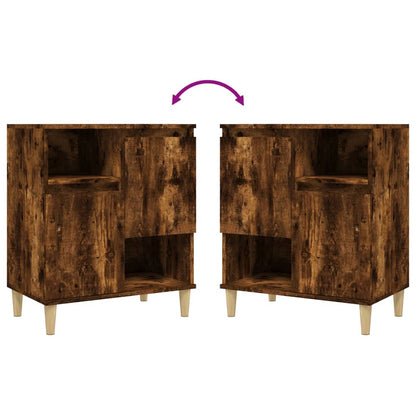 Credenza Rovere Fumo 60x35x70 cm in Legno Multistrato - homemem39