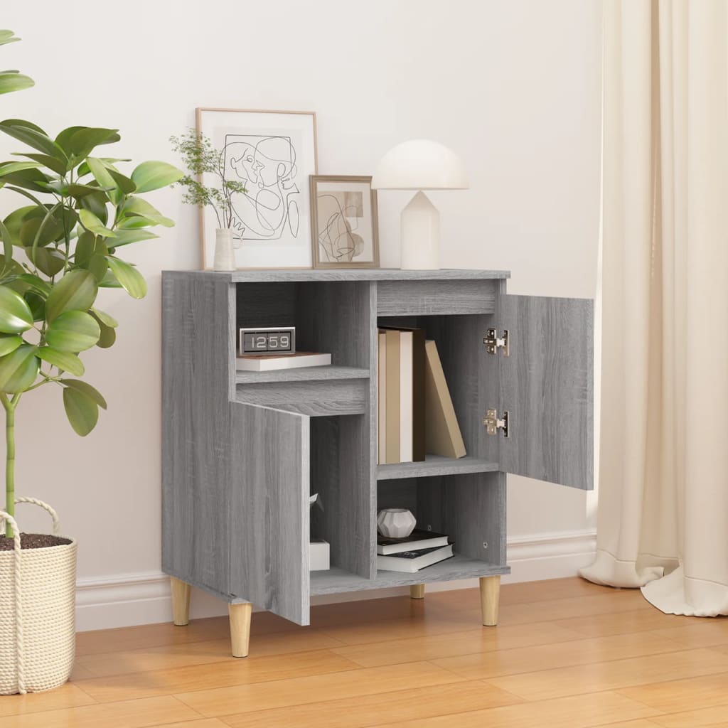 Credenza Grigio Sonoma 60x35x70 cm in Legno Multistrato - homemem39