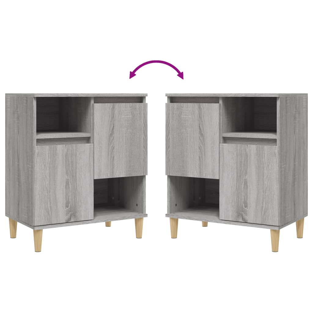 Credenza Grigio Sonoma 60x35x70 cm in Legno Multistrato - homemem39