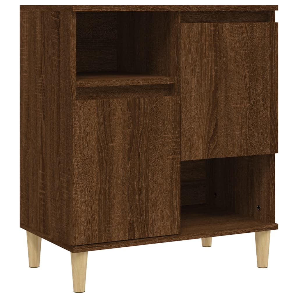 Credenza Rovere Marrone 60x35x70 cm in Legno Multistrato - homemem39