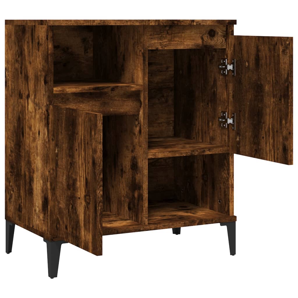 Credenza Rovere Fumo 60x35x70 cm in Legno Multistrato - homemem39