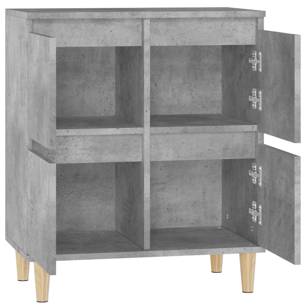 Credenza Grigio Cemento 60x35x70 cm in Legno Multistrato - homemem39