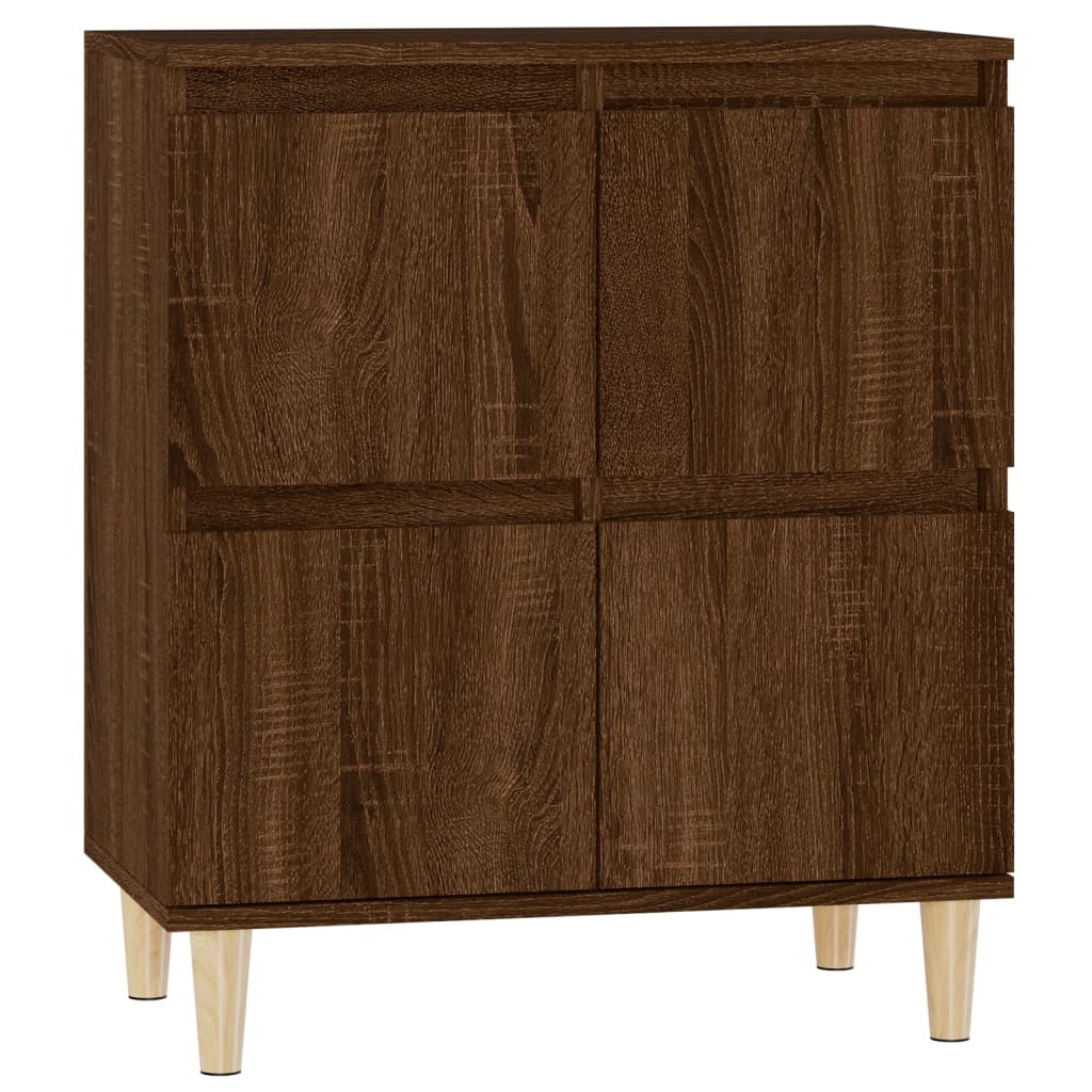 Credenza Rovere Marrone 60x35x70 cm in Legno Multistrato - homemem39