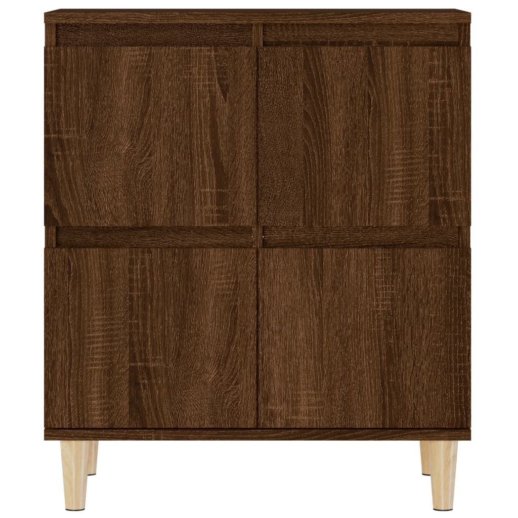 Credenza Rovere Marrone 60x35x70 cm in Legno Multistrato - homemem39