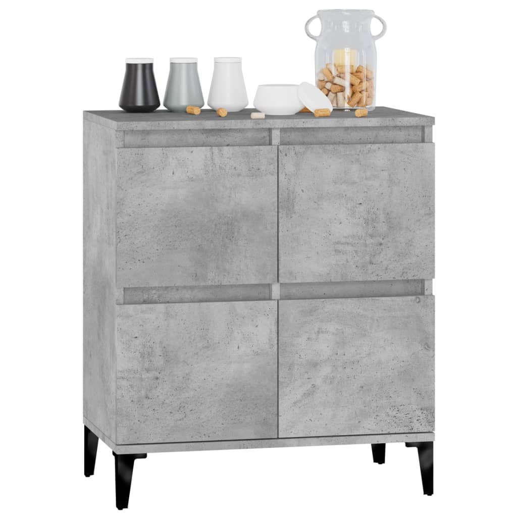 Credenza Grigio Cemento 60x35x70 cm in Legno Multistrato - homemem39