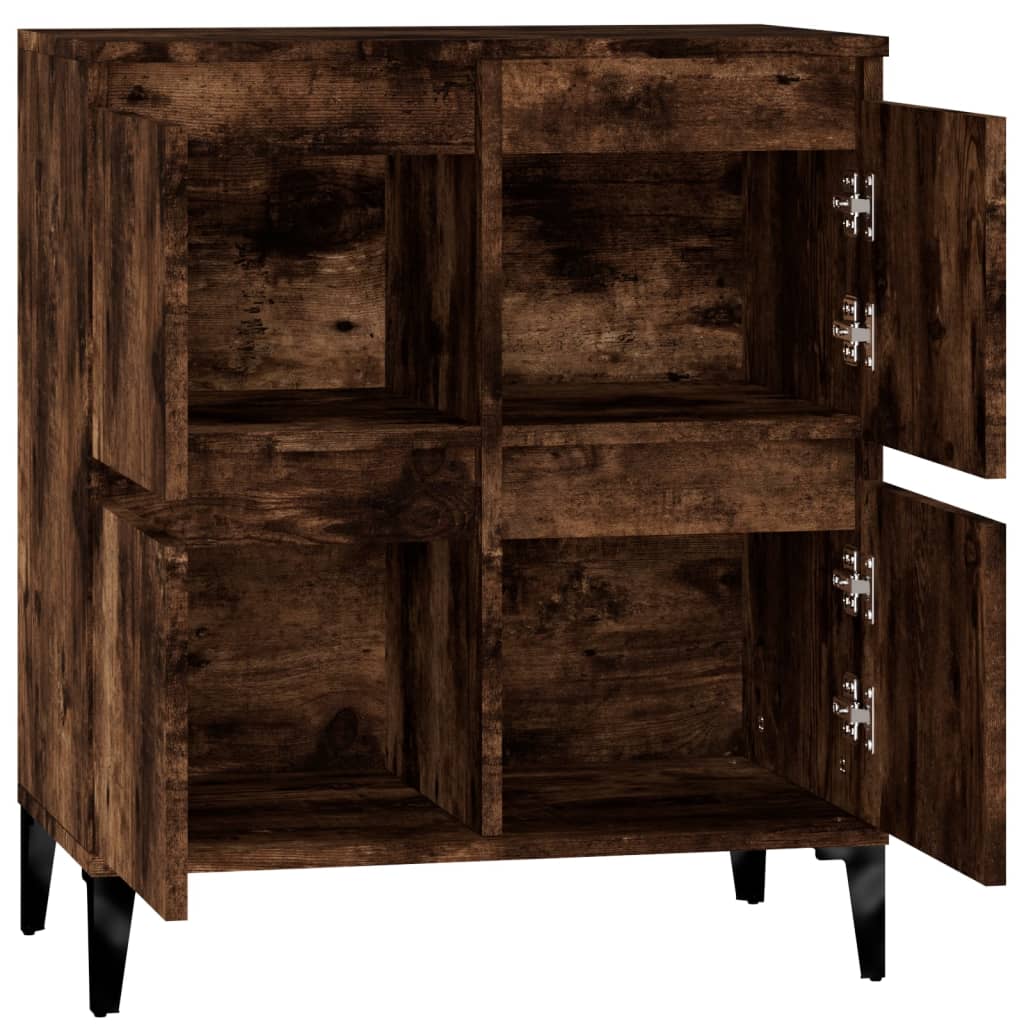 Credenza Rovere Fumo 60x35x70 cm in Legno Multistrato - homemem39