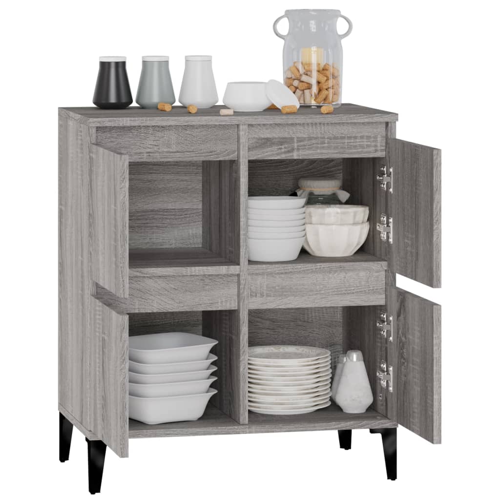 Credenza Grigio Sonoma 60x35x70 cm in Legno Multistrato - homemem39