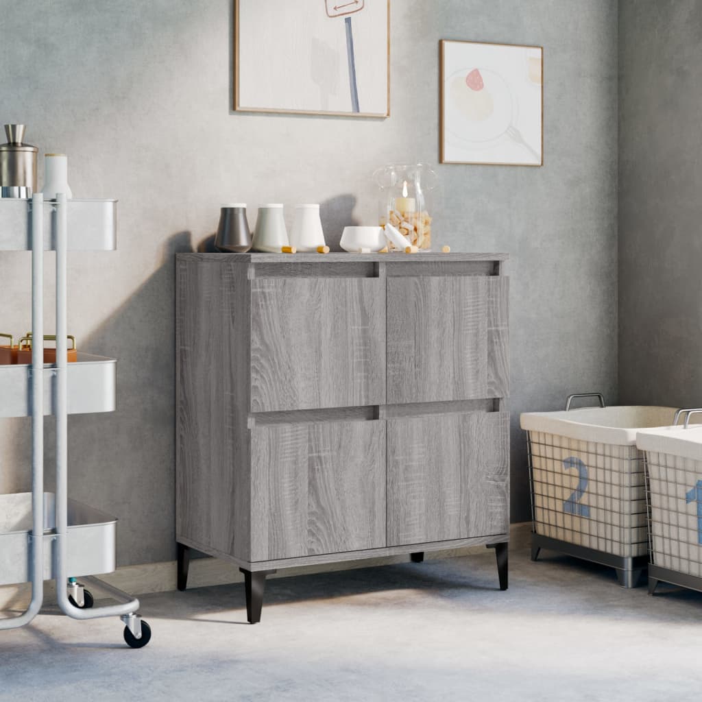 Credenza Grigio Sonoma 60x35x70 cm in Legno Multistrato - homemem39