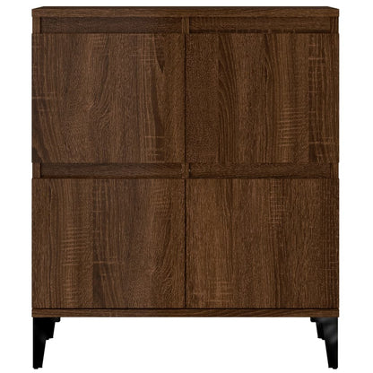 Credenza Rovere Marrone 60x35x70 cm in Legno Multistrato - homemem39