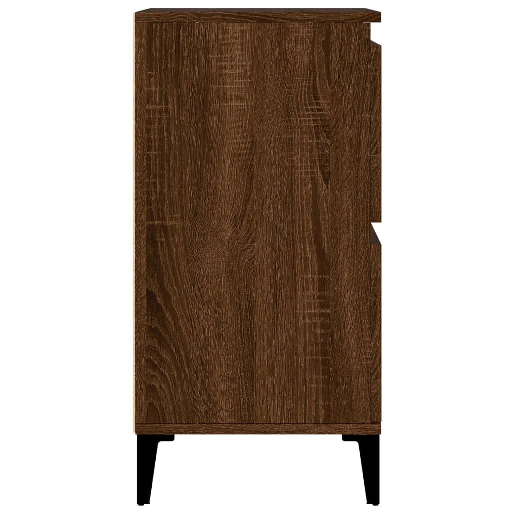 Credenza Rovere Marrone 60x35x70 cm in Legno Multistrato - homemem39