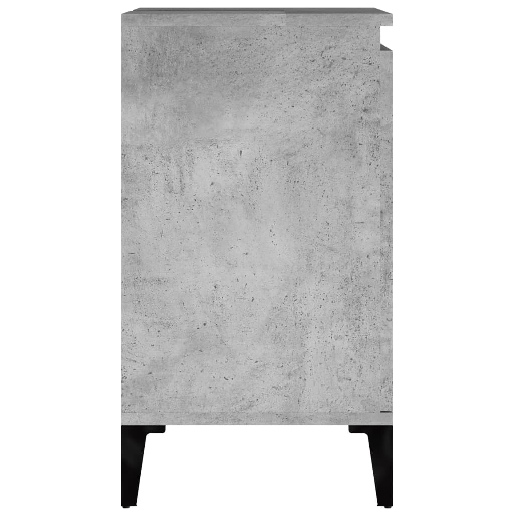 Mobile Lavabo Grigio Cemento 58x33x60 cm in Legno Multistrato - homemem39