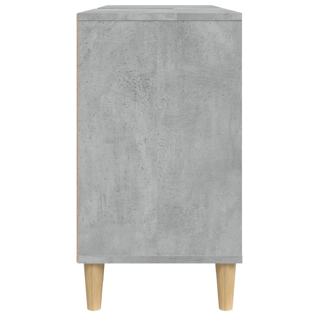 Mobile Lavabo Grigio Cemento 80x33x60 cm in Legno Multistrato - homemem39