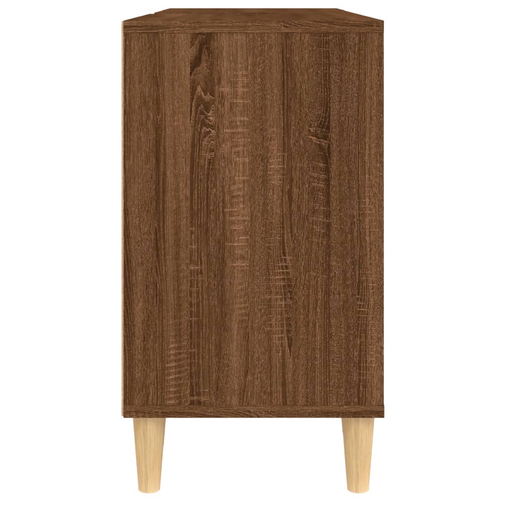 Mobile Lavabo Rovere Marrone 80x33x60 cm in Legno Multistrato - homemem39