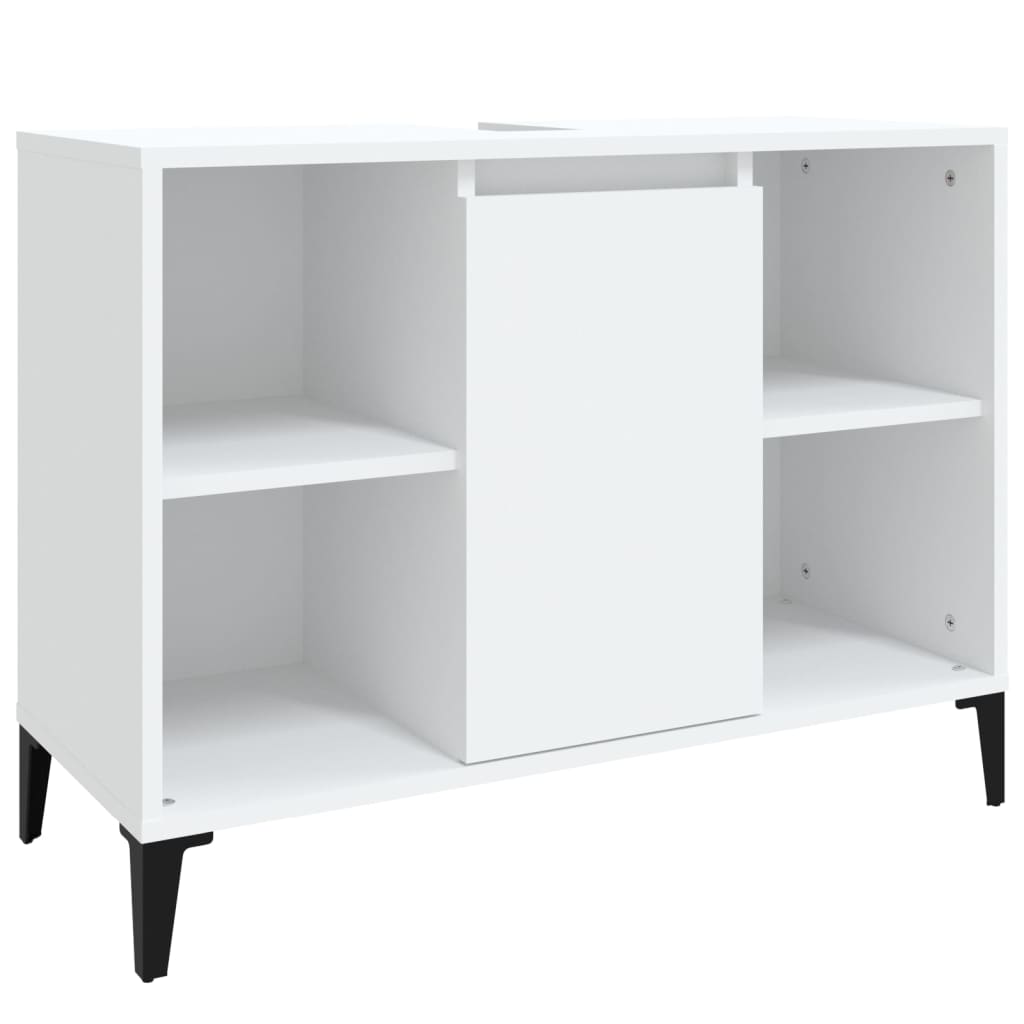 Mobile Lavabo Bianco 80x33x60 cm in Legno Multistrato - homemem39