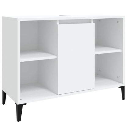 Mobile Lavabo Bianco 80x33x60 cm in Legno Multistrato - homemem39