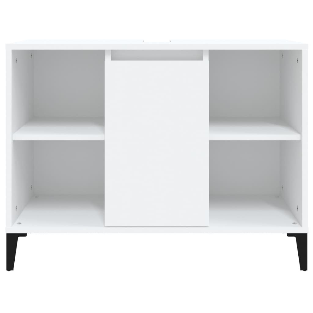 Mobile Lavabo Bianco 80x33x60 cm in Legno Multistrato - homemem39