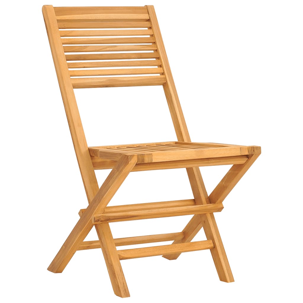 Sedie da Giardino Pieghevoli 2pz 47x62x90cm Legno Massello Teak - homemem39