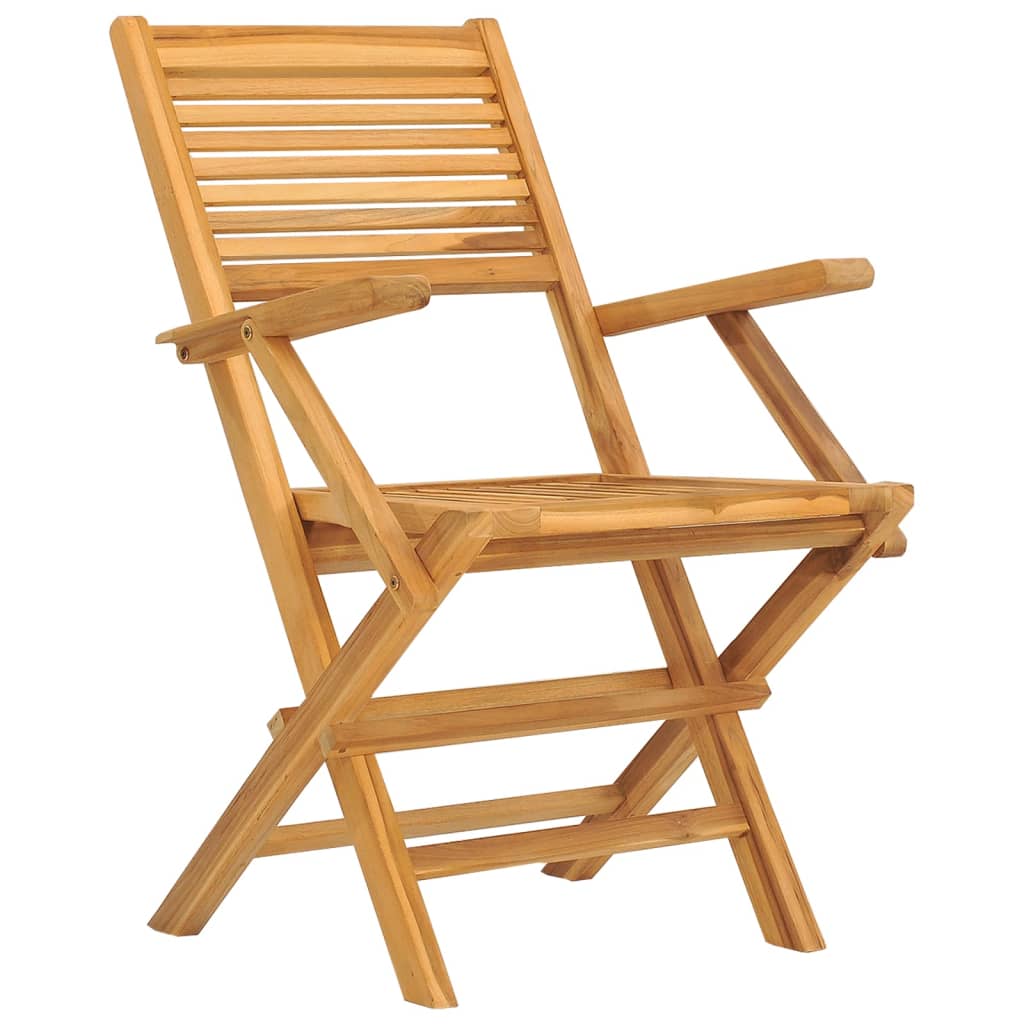 Sedie da Giardino Pieghevoli 2pz 55x62x90cm Legno Massello Teak - homemem39