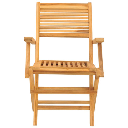 Sedie da Giardino Pieghevoli 2pz 55x62x90cm Legno Massello Teak - homemem39