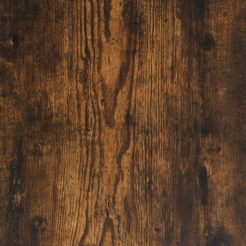 Scrivania Rovere Fumo 100x50x75 cm in Legno Multistrato e Ferro - homemem39